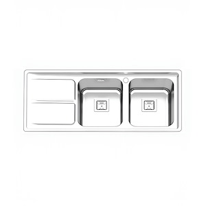 سینک ظرفشویی تو کار راست مدل PS-1288 پرنیان PARNIAN STEEL 