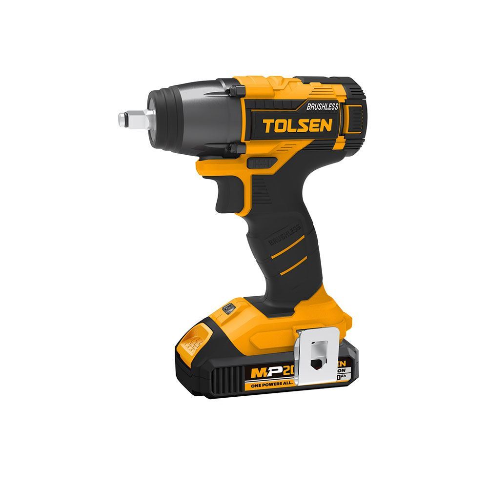 بکس شارژی 1/2  براشلس 20 ولت به همراه دو باطری و کیف تولسن TOOLSEN مدل 87258 1*M53