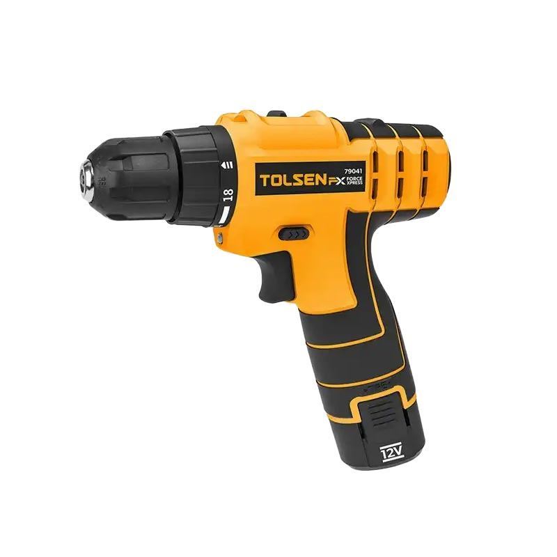 دریل شارژی 10 م.م 12 ولت تک باتری تولسن TOLSEN کد 79041 1*M42