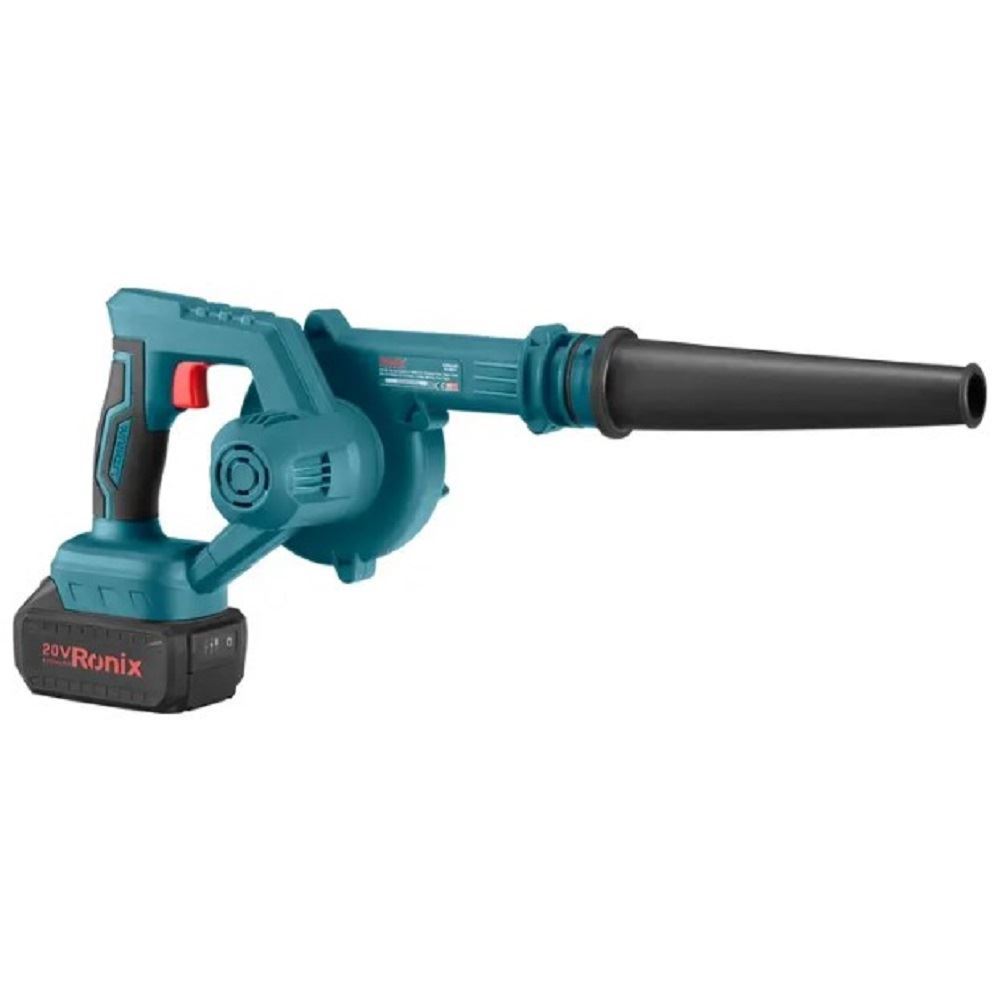 بلوور (دمنده) شارژی 20 ولت مدل 8611 رونیکس RONIX Ronix 8611 20V Cordless Blower Vacuum with 4Ah Lithium-Ion Battery