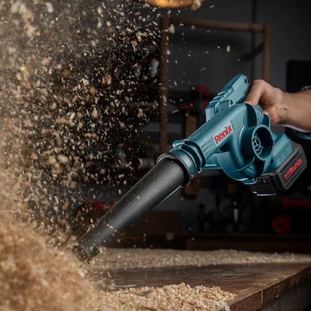 بلوور (دمنده) شارژی 20 ولت مدل 8611 رونیکس RONIX Ronix 8611 20V Cordless Blower Vacuum with 4Ah Lithium-Ion Battery