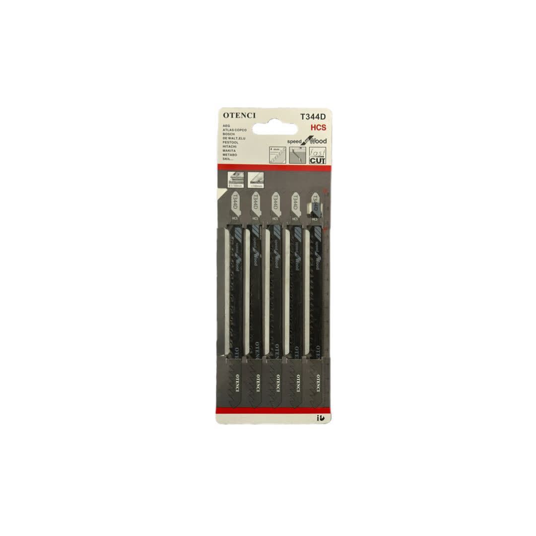ست تیغه چوب اره عمود بر بلند سری 5 عددی مدل T344D اتنسی OTENCI 1*HI02/3