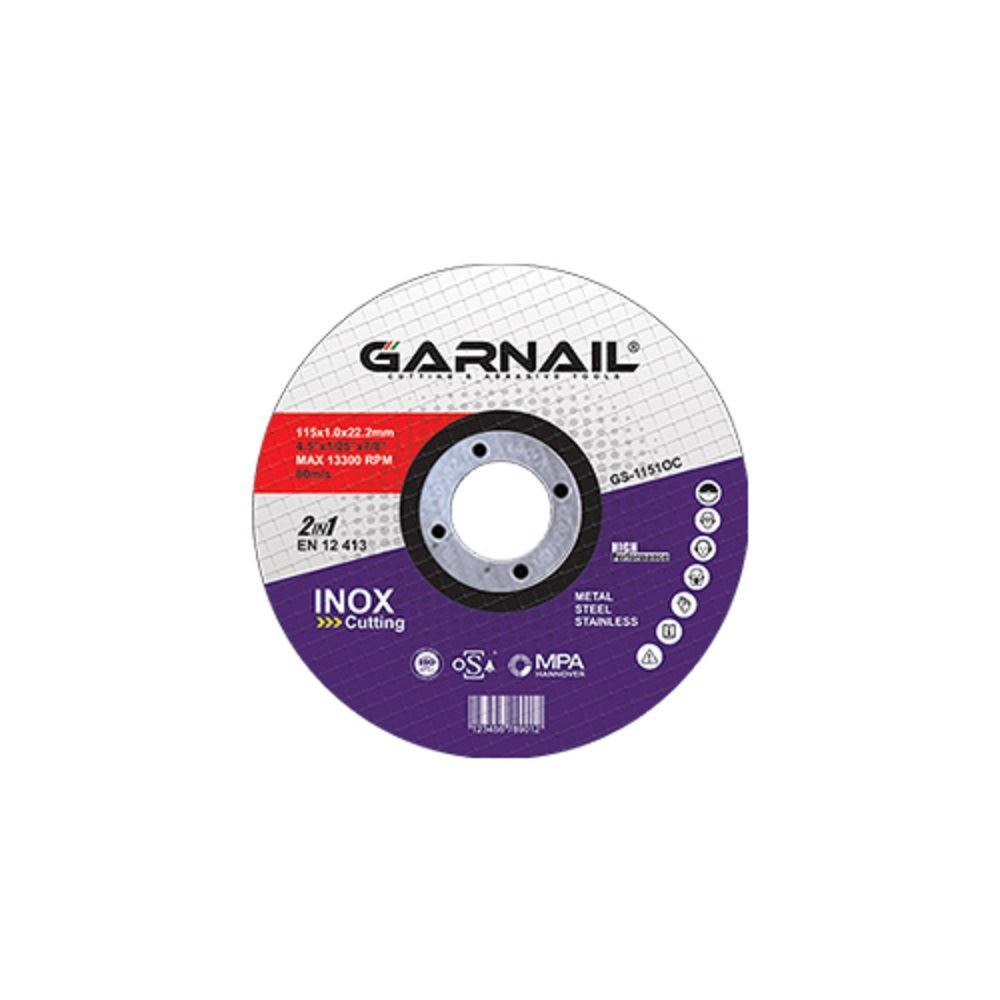 صفحه استیل بر مینی 1/6 * 115 کد GS-11516-OS گارنیل GARNAIL 1*L23