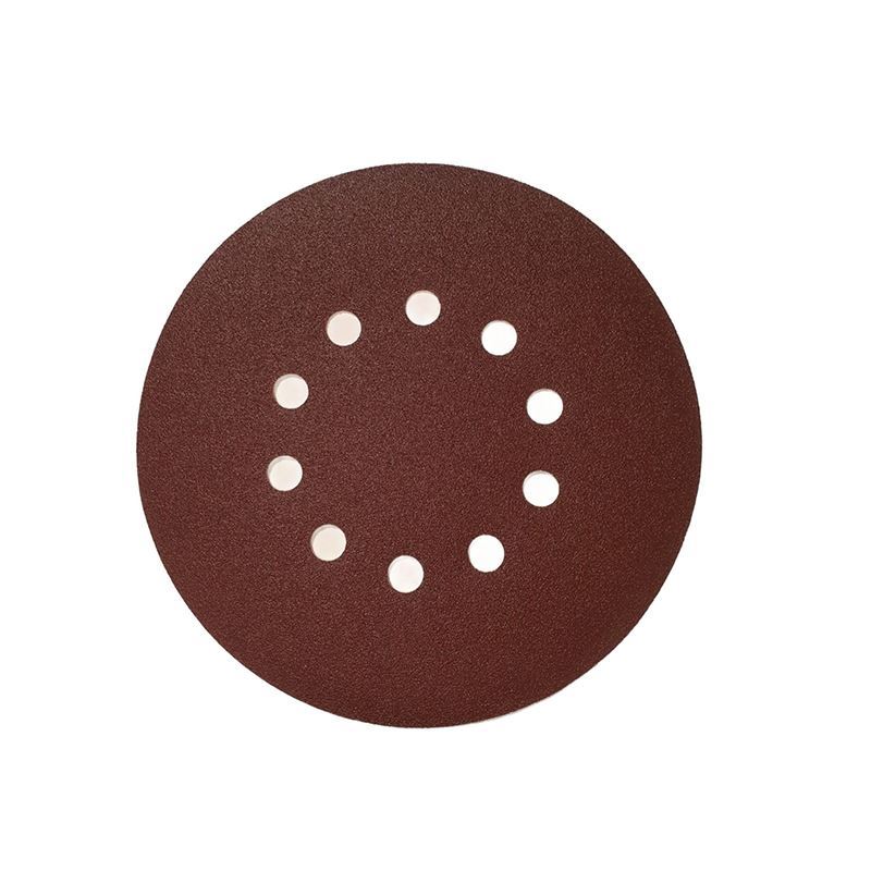 سنباده (اوربیتال) گرد پشت چسبدار 240 (قطر 215 ) 10 سوراخ پاس PAS 1*I23