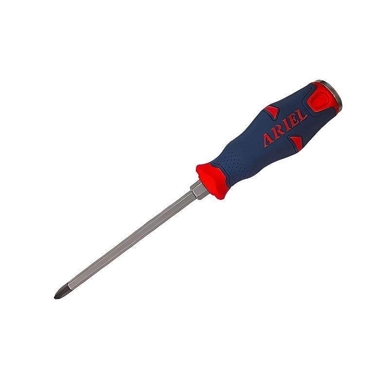 پیچ گوشتی چهار سو ضربه ای 100*5 دسته فایبر ARIEL2 PH1.100 کد PZH1100 1*L32
