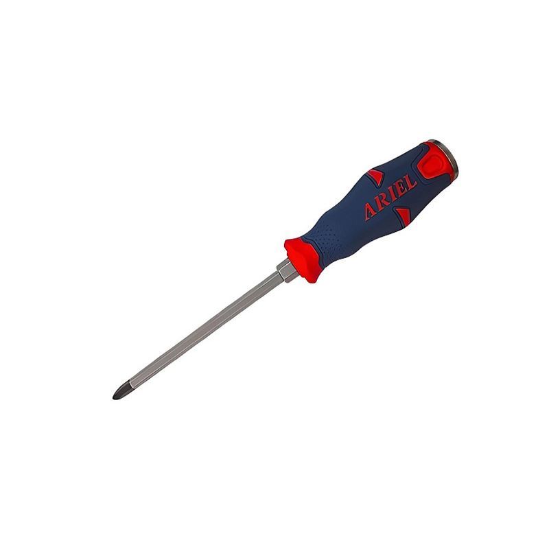 پیچ گوشتی چهار سو ضربه ای بلند 250*6 دسته فایبر ARIEL2 PH2.250 کد PZH2250 1*L32