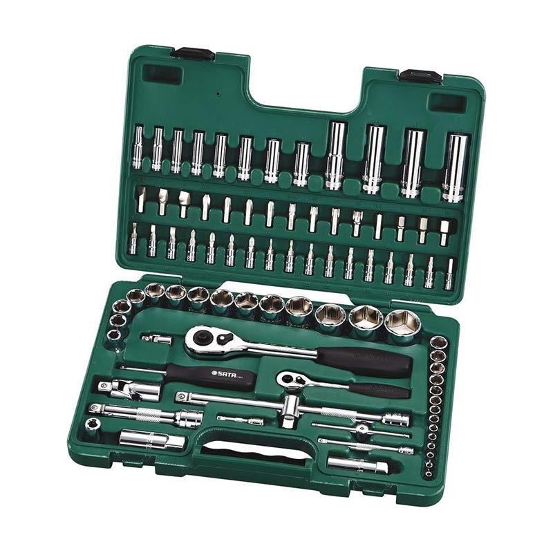 جعبه بکس 1/4-1/2  86 پارچه 6 پر کد 09013 ساتا SATA 