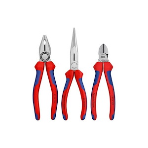 ست 3 عددی (سیم چین+دم باریک+انبر دست) مدل 002011 کنیپکس آلمان KNIPEX 