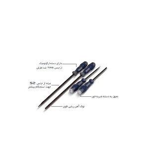 پیچ گوشتی دو سو ضربه ای 300*8 هامبورگ HAMBURG 1*L34