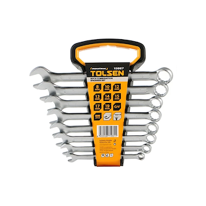 ست آچار یکسر رینگی 8 عددی صنعتی تولسن TOLSEN مدل 15887 L51*1