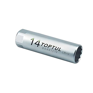 بکس تکی 3/8  اینچ 12 پر شمعی فنری سایز 14 تاپ تول کد BAAX1214 1*LX07/6