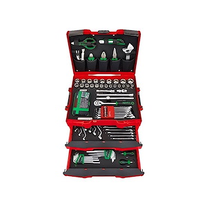 ست جعبه ابزار 137 پارچه 4 طبقه صفحه ABS تاپ تول TOPTUL کد GCZ-137A 