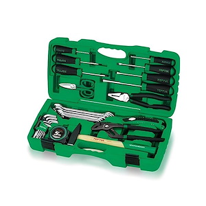 ست جعبه ابزار 30 پارچه خانگی سبز تاپ تول TOPTUL کد GAAI3001 