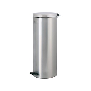 سطل زباله پدالی 20 لیتری کروم خشدار درب استیل براق مدل BPB150 براسیانا BRASIANA 1*I41     12*H8