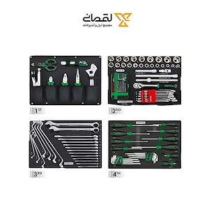 ست جعبه ابزار 137 پارچه 4 طبقه صفحه ABS تاپ تول TOPTUL کد GCZ-137A 