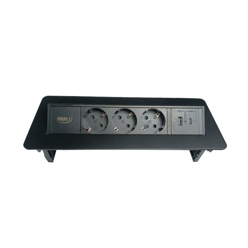 پریز برق 361 مشکی فاینال 1*G24