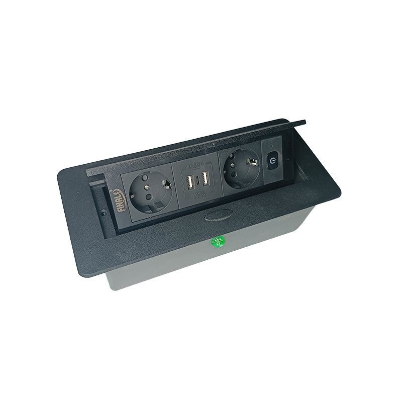 پریز برق 331 مشکی فاینال 1*G24