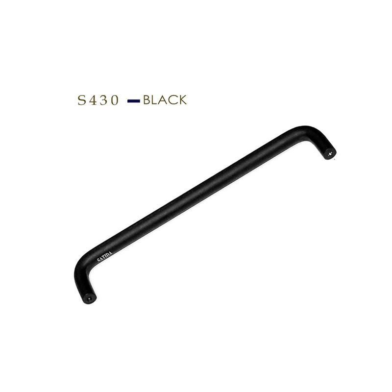 دستگیره کابینت مشکی مدل S430-128BL ساتیدا SATIDA 1*H63