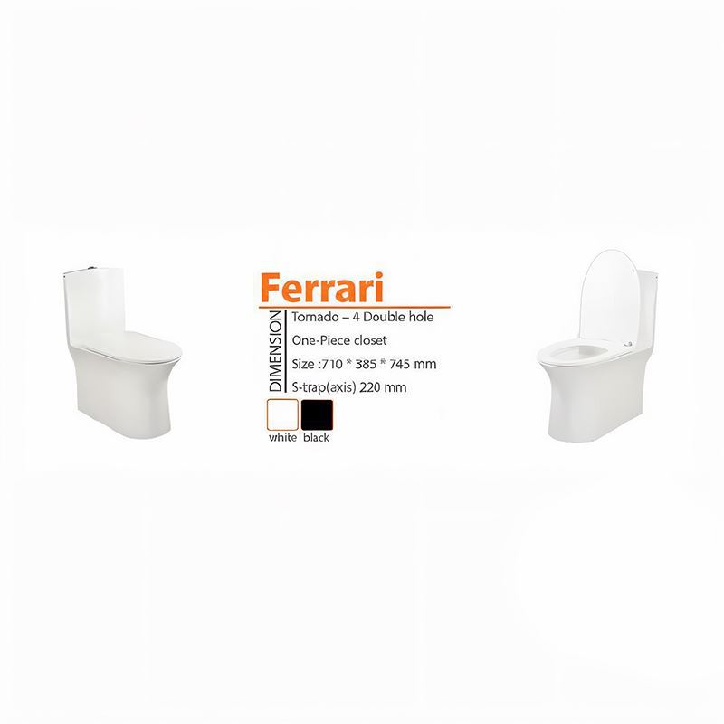 توالت فرنگی مدل Ferari سفید ورتا VERTA 12*12مریم