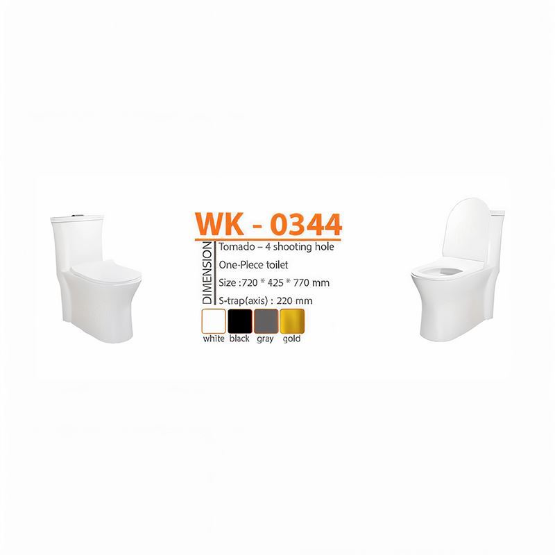 توالت فرنگی مدل WK-0344 مشکی ورتا VERTA 