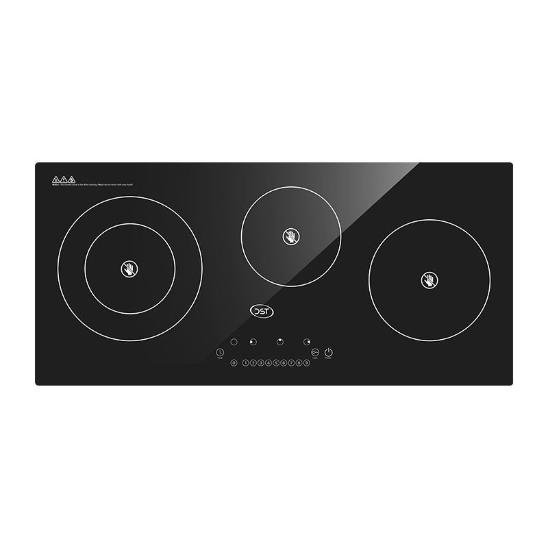 اجاق گاز شیشه ای برقی 3 شعله مدل T3-01 