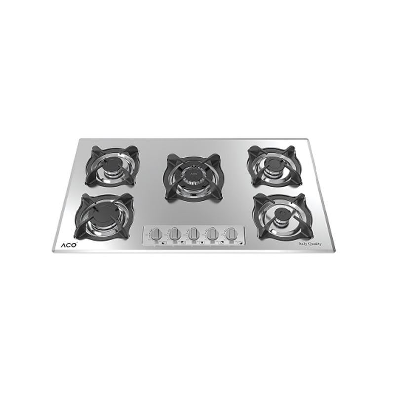 اجاق گاز استیل 5 شعله AVIRA 86*50 آکو ACO فرشته9*12