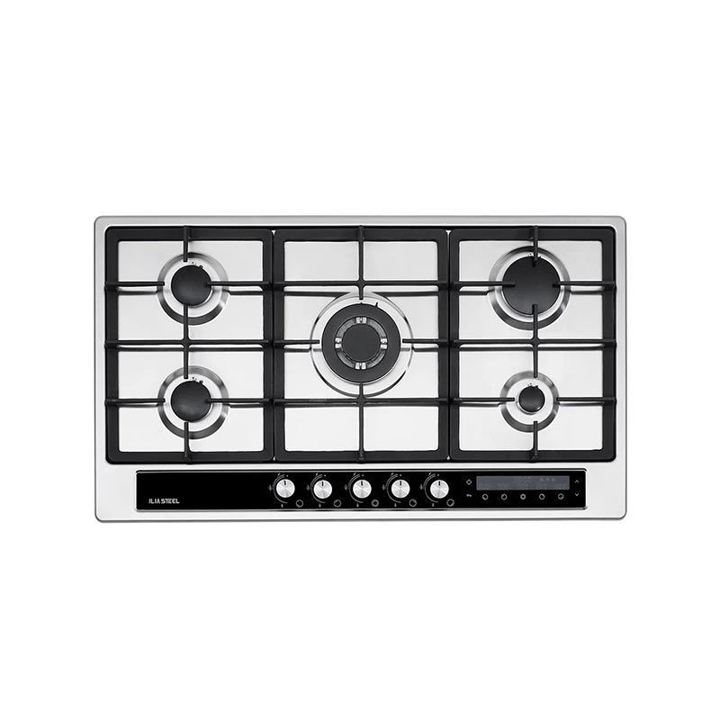 اجاق گاز استیل 5 شعله مدل S512DW ایلیا استیل ILIA STEEL فرشته4*12