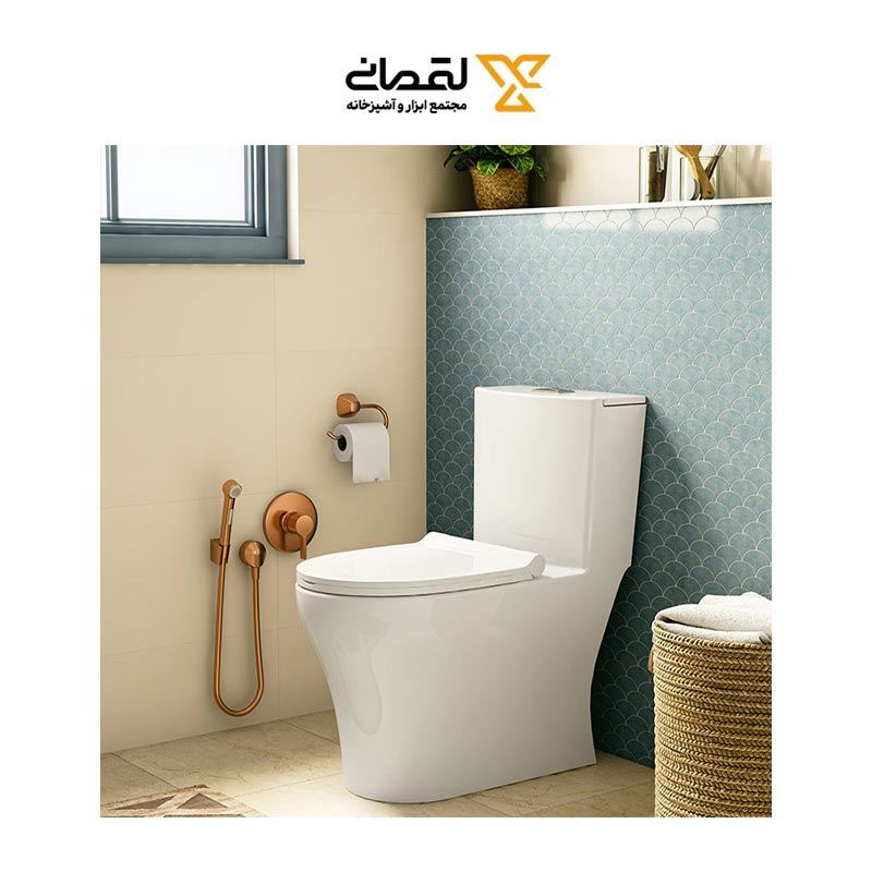 توالت فرنگی مدل کانسپت سفید ساده درجه یک چینی کرد 12*A26   مریم12*12