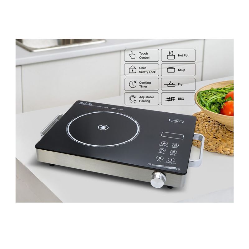 اجاق گاز شیشه ای برقی 1 شعله DST مدل T1-01S