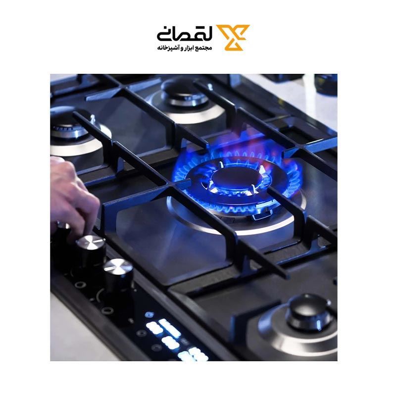 اجاق گاز استیل 5 شعله مدل S512DW ایلیا استیل ILIA STEEL فرشته4*12