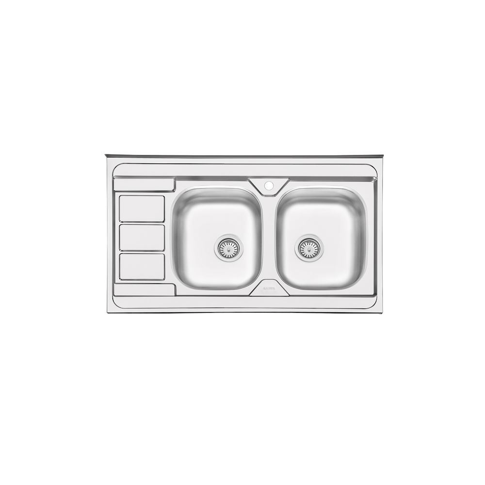 سینک ظرفشویی نیمه فانتزی چپ مدل 3051 ایلیا استیل ILIA STEEL نسترن8*12