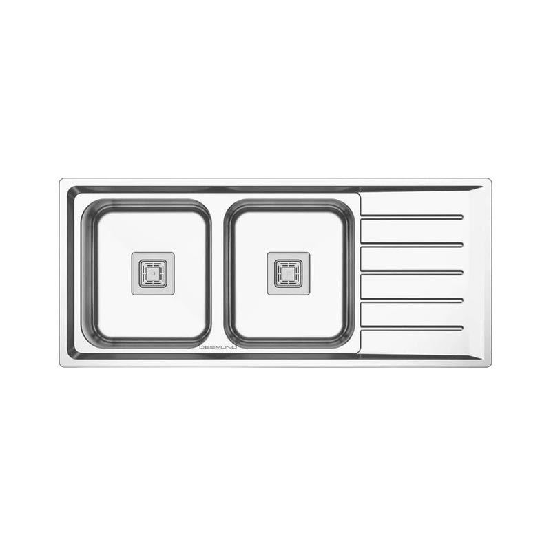 سینک ظرفشویی تو کار راست فانتزی 50*120 مدل 232 دیموند DEEMUND نسترن23*12