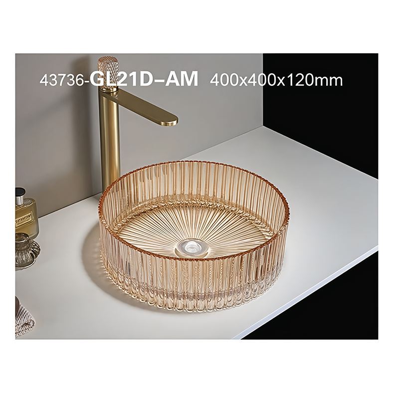 سنگ روشویی کهربا 120*400*400 مدل GL21D-AM-PI مرآس MERASSE (به سفارش اروپا) لاله3*12