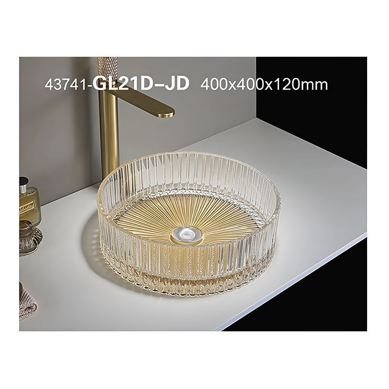 سنگ روشویی طلایی 120*400*400 مدل GL21D-J-PI مرآس MERASSE (به سفارش اروپا) لاله9*12