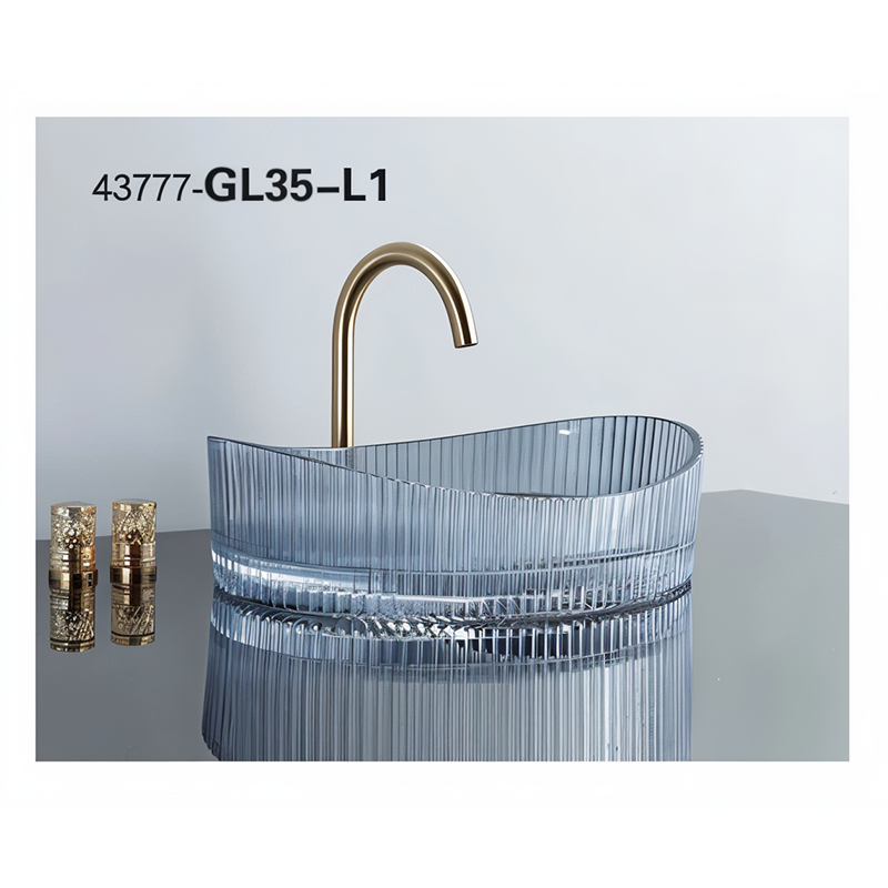 سنگ روشویی آبی 140*375*500 مدل GL35-L1-PI مرآس MERASSE (به سفارش اروپا) لاله8*12
