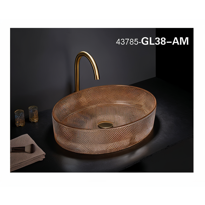 سنگ روشویی کهربا 120*375*500 مدل GL38-AM-PI مرآس MERASSE (به سفارش اروپا) لاله3*12