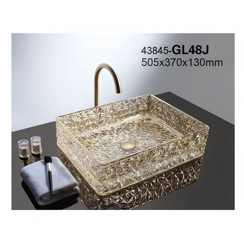سنگ روشویی طلایی 130*370*505 مدل GL48-J-PI مرآس MERASSE (به سفارش اروپا) لاله9*12
