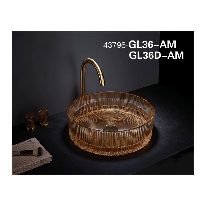 سنگ روشویی کهربا 115*360*360 مدل GL36-AM-PI مرآس MERASSE (به سفارش اروپا) لاله3*12