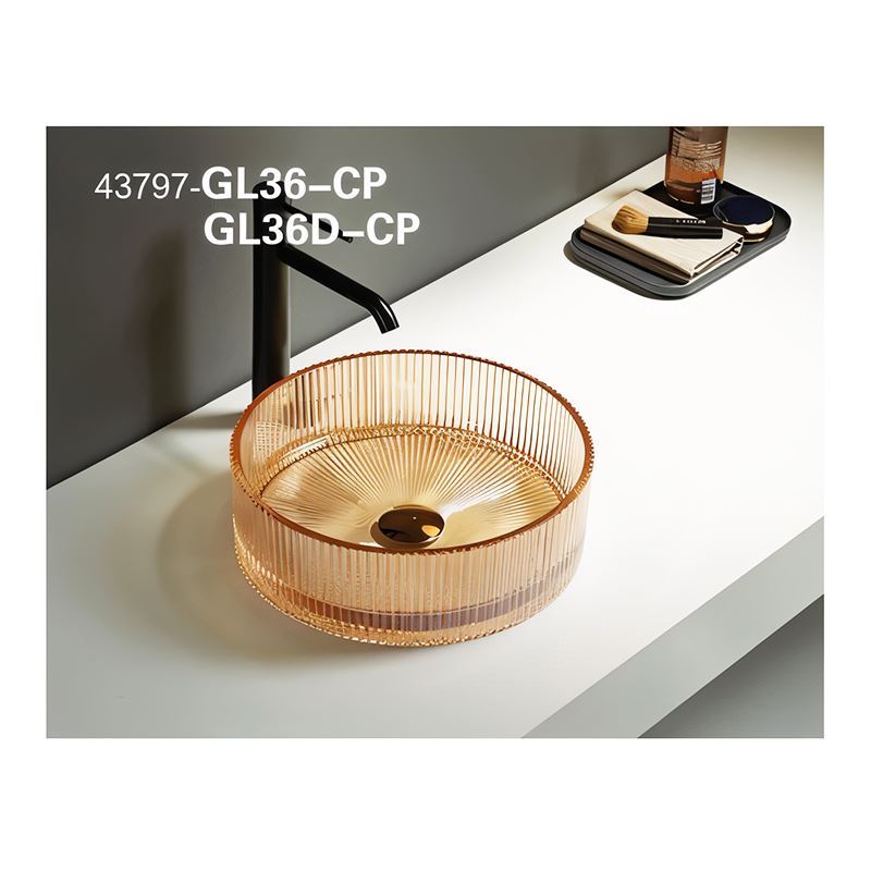 سنگ روشویی طلایی 115*360*360 مدل GL36-J-PI مرآس MERASSE (به سفارش اروپا) لاله3*12
