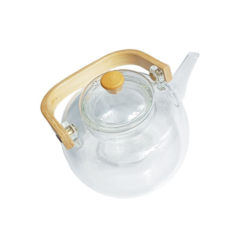 قوری پیرکس دسته چوبی کد 1019 گلدن هاوس GOLDEN HOUSE 