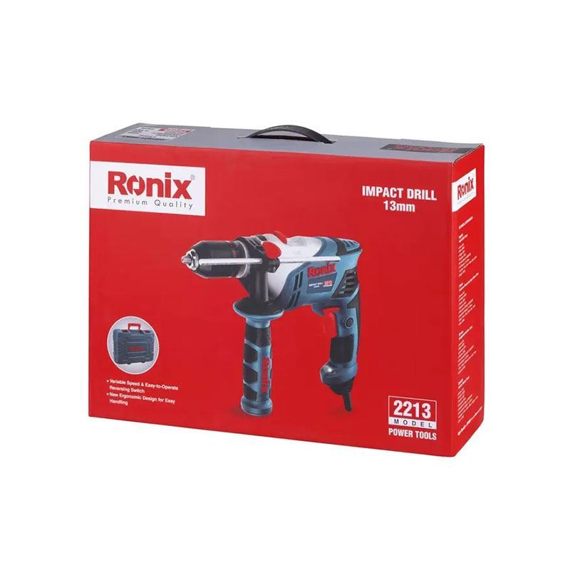 دریل 13 گیربکسی 650 وات مدل 2213 رونیکس RONIX 1*M33