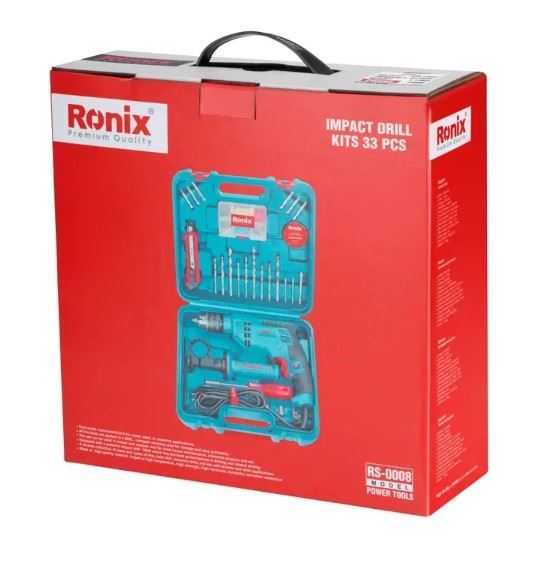 کیت دریل و متعلقات رونیکس 33 پارچه مدل RS0008 رونیکس RONIX 