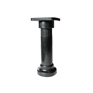 پایه کابینتی 14 استوانه ای پلاستیکی سه تیکه مشکی  پایا LP04 باربد 1*R8