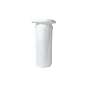 پایه کابینتی 12 استوانه ای شیاردار پلاستیکی سفید BL23 باربد 1*R7
