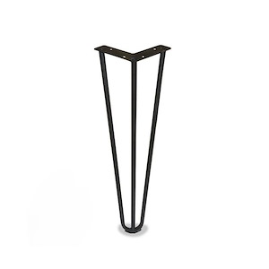 پایه میز سنجاقی مشکی 30 سانتی R23*1         بابونه 13*12
