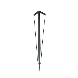 پایه میز ناهار خوری صدرا خم مشکی 77 سانتی R19*1  بابونه1*12
