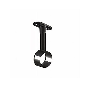 پایه سقفی گرد لوله استیل 25 ته باز مشکی کد N501 نایس NICE 1*CD01