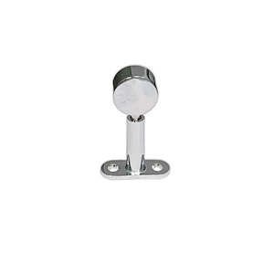 پایه سقفی گرد لوله استیل 25 ته بسته کروم کد N504 نایس NICE 1*CD01/2