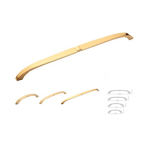 دستگیره کابینتی دو پیچ طلایی 128-5-320 بهریزان (S.A) C43*1
