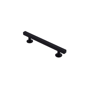 دستگیره کابینتی دو پیچ مدل PILLAR سایز 128 BLACK زئوس ZEUS 1*H82